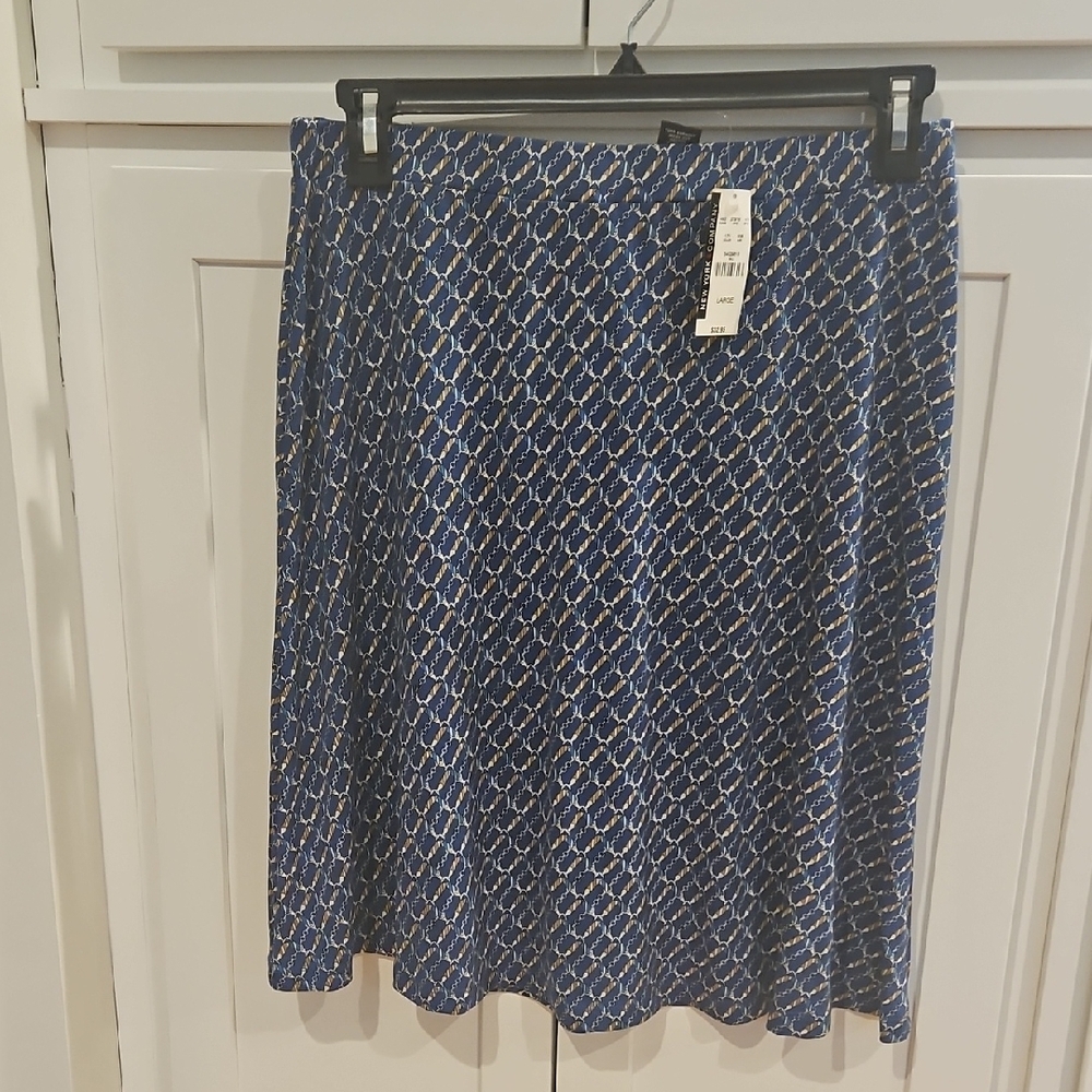 Blue Patterned Women's Skirt